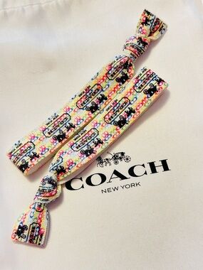 Coach Rainbow Hair Ties/ Bracelet